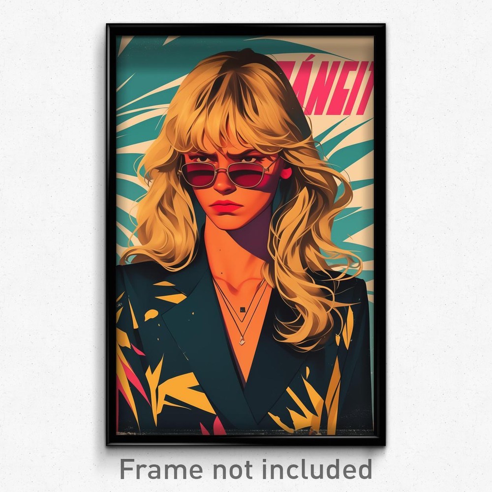 Annoyed Businesswoman French Movie Poster Art Print