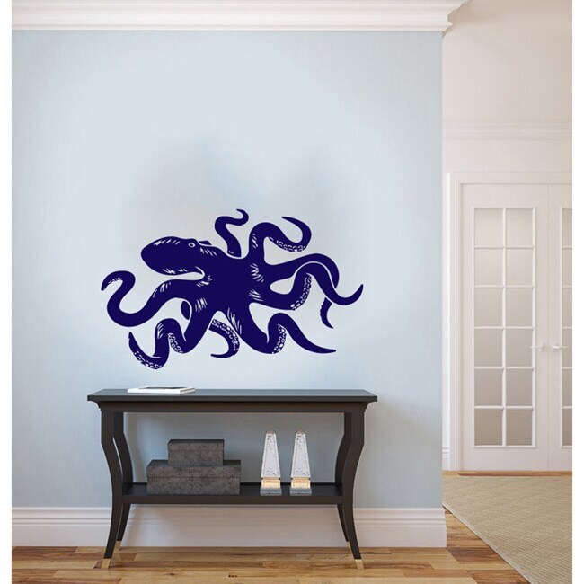 Octopus Tentacles Sprut Kraken Wall Vinyl Decal Sticker Blue Medium
