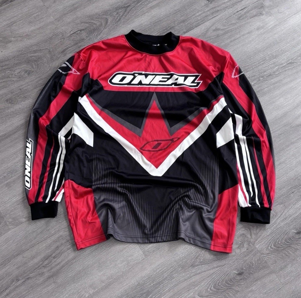 Vintage 90s Y2K O’Neal Motocross Racing Long Sleeve Shirt Jersey Men’s XL