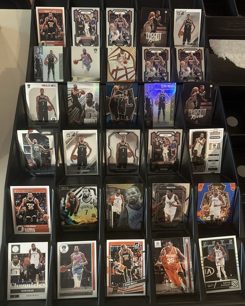Kevin Durant 30-Card NBA Lot Featuring Panini Prizm Optic Monopoly Hoops Donruss