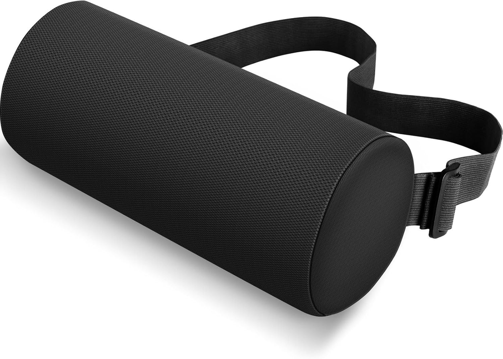 Lumbar Roll Support Pillow for Office Chair, Car, Gaming Chair, Memory Foam Back