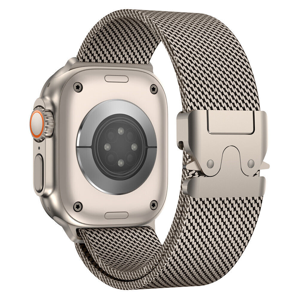 Titanium Milanese Loop Watch Band Strap For Apple Watch Ultra 2 49mm 46mm 45mm