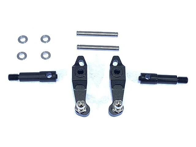 Tamiya DT-02 DT-03 Holiday Buggy Square SDT-135BK Aluminum Knuckle Black Upgrade Part