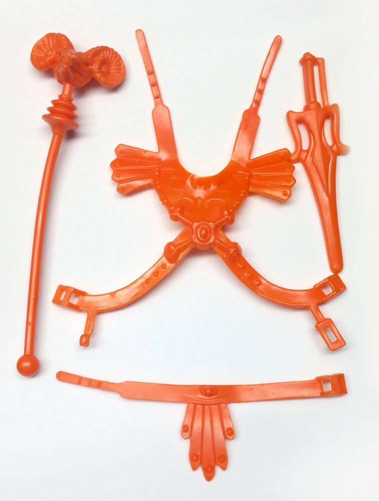 MOTU Masters Universe Vintage Leo Faker Armor Belt Staff Sword Reproduction Pre-Sale-image