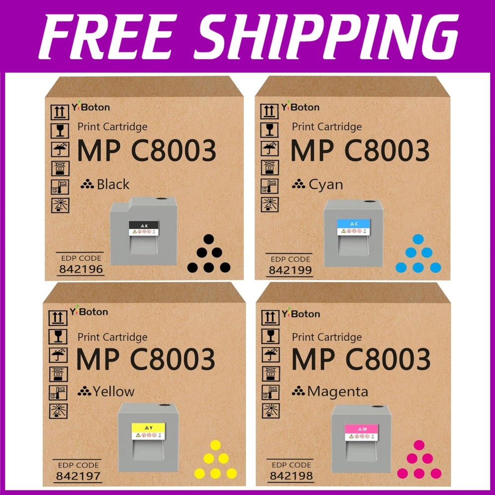 Toner Cartridge Set for Ricoh Lanier Savin Printer