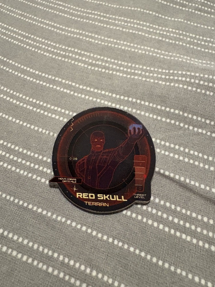 Disney Trading Pin WDW Red Skull Marvel Nova Corps Data File M