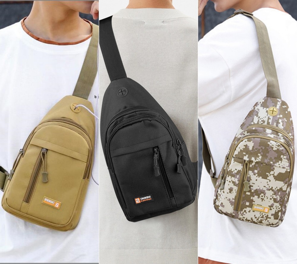 Tactical Sling Backpack for Men – Sport Travel Crossbody Shoulder Bag  