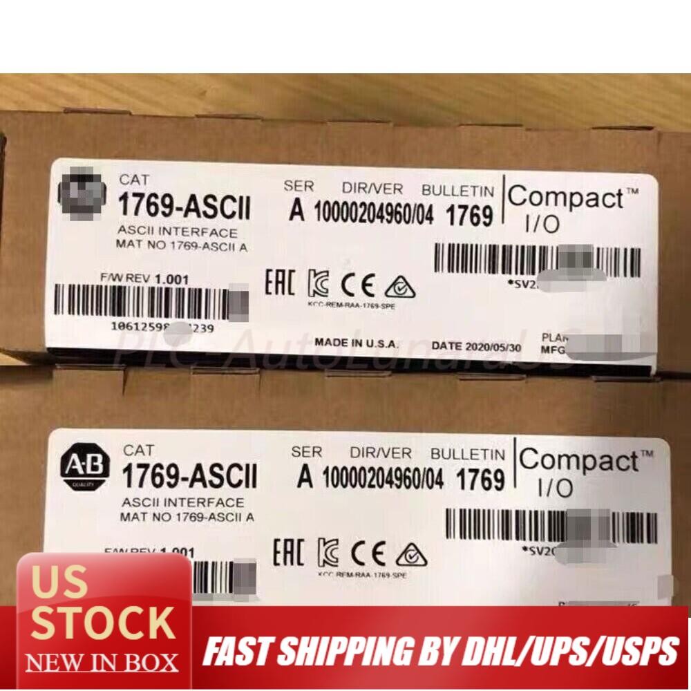 New Factory Sealed AB 1769-ASCII CompactLogix ASCII Interface Module US Free Tax
