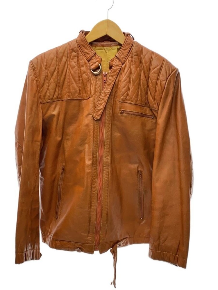 Leather Jacket Blouson/-/Cowhide/Cml/Plain 6681