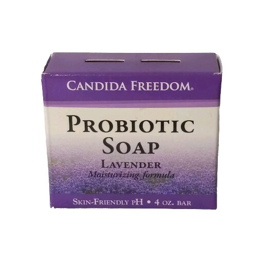 Candida Freedom Probiotic Soap pH-Balanced Lavender Moisturizing Bar 4 Oz