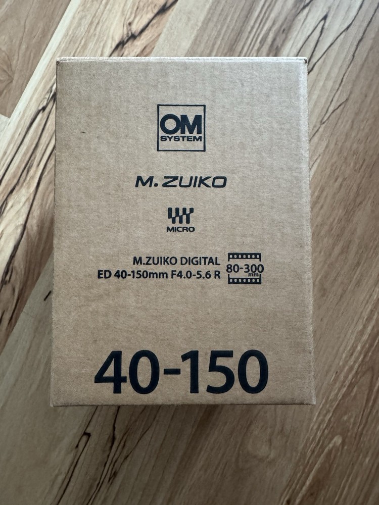 OM SYSTEM M.Zuiko 40-150mm F4.0-5.6 R Black Zoom Lens - New