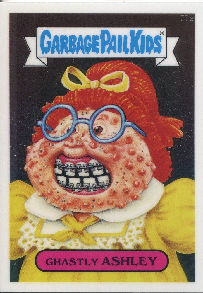 Garbage Pail Kids Chrome Series 2 Ghastly Ashley Base Card 77a