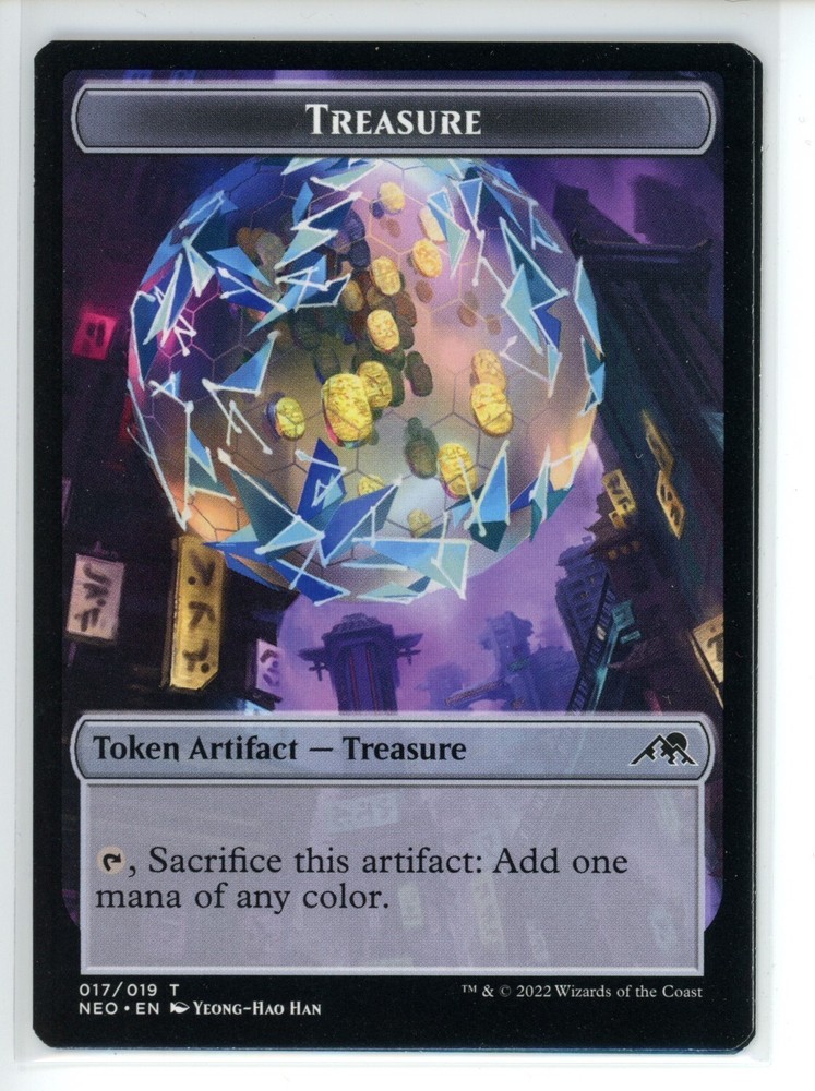 TREASURE TOKEN Neon Dynasty #17 NEO(NM+)(MTG)