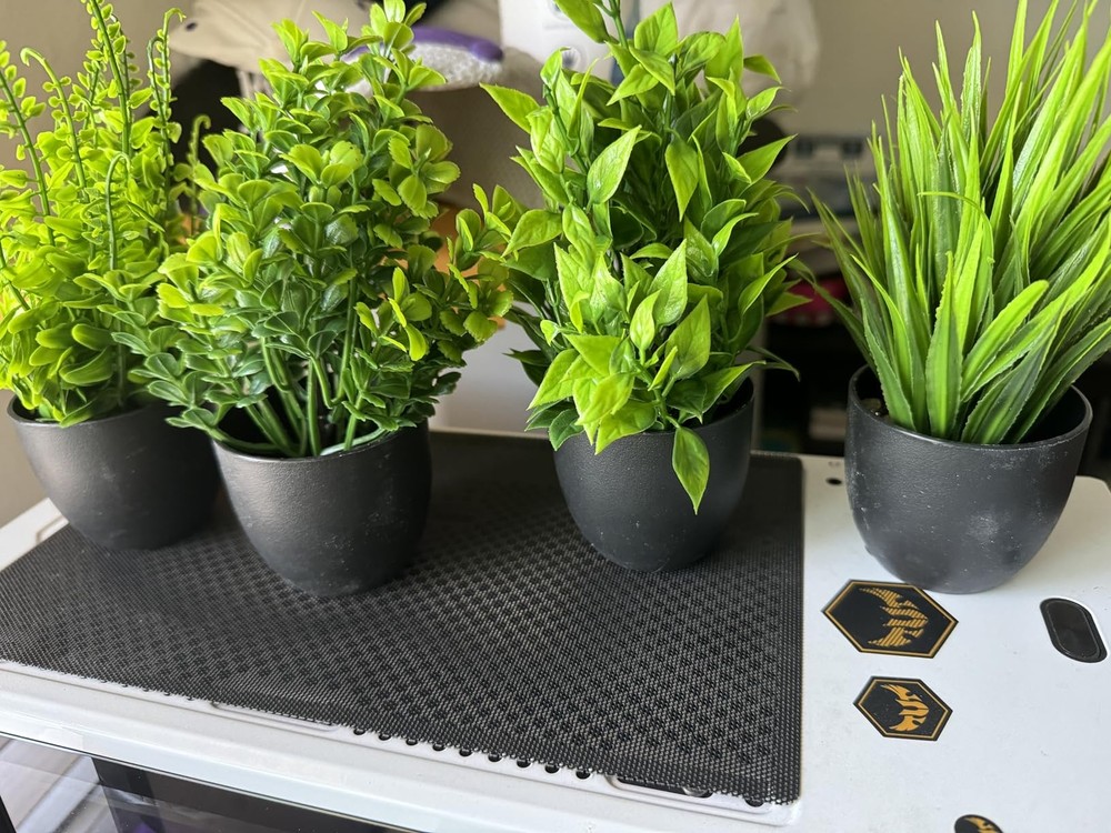 4 Pack Faux Rose Plants for Home & Office Decor