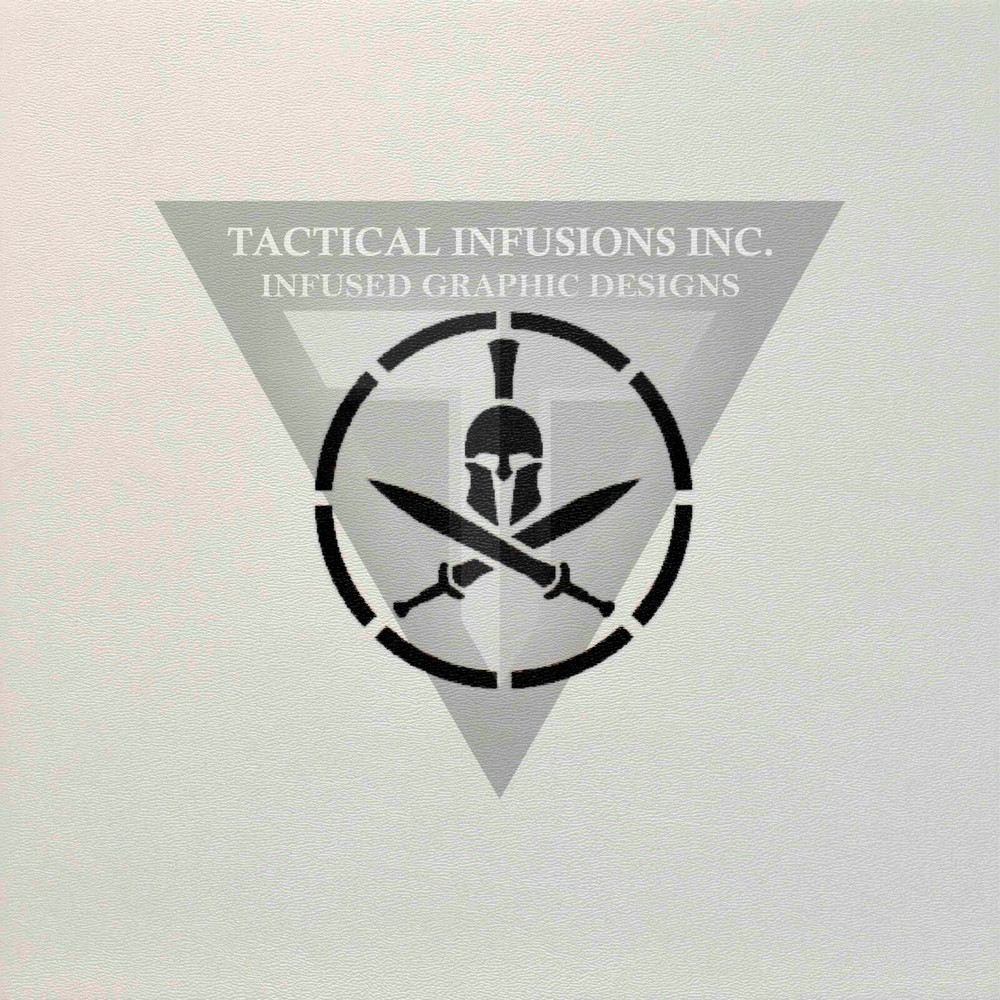 Kydex Infused  Spartan W/ Crossed Swords Approx 7 7/8 X 7 7/8