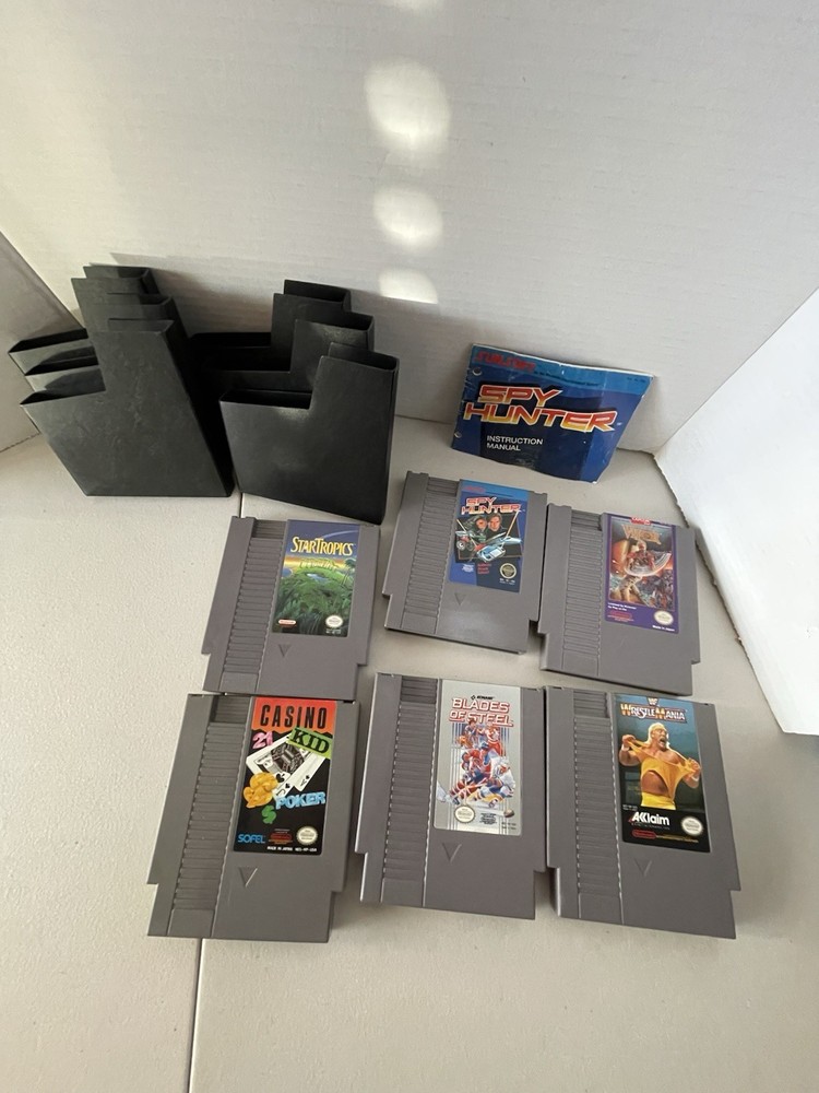 Nintendo NES Lot of 6 Games 4 Covers Cleaned Good Condition