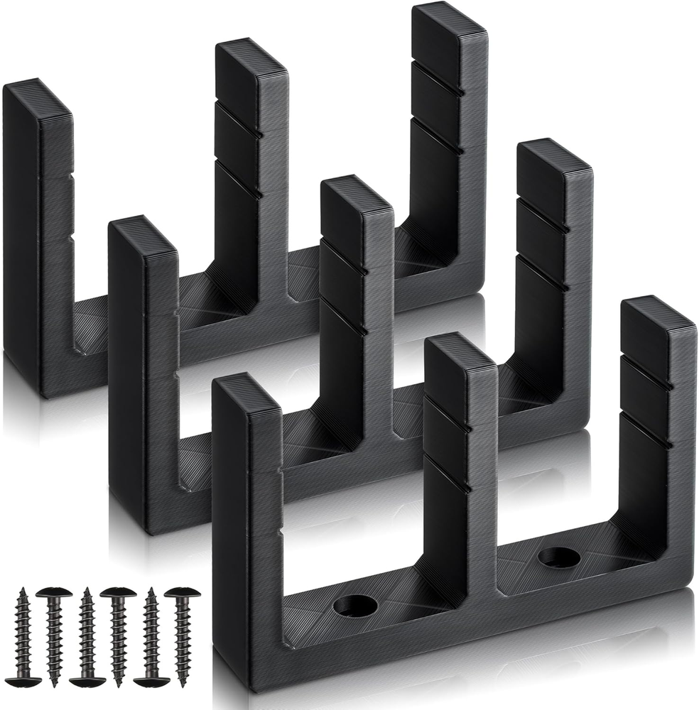 3 Pack Sliding Closet Door Floor Guide, Sliding Door Bottom Hardware for 1-3/8 I