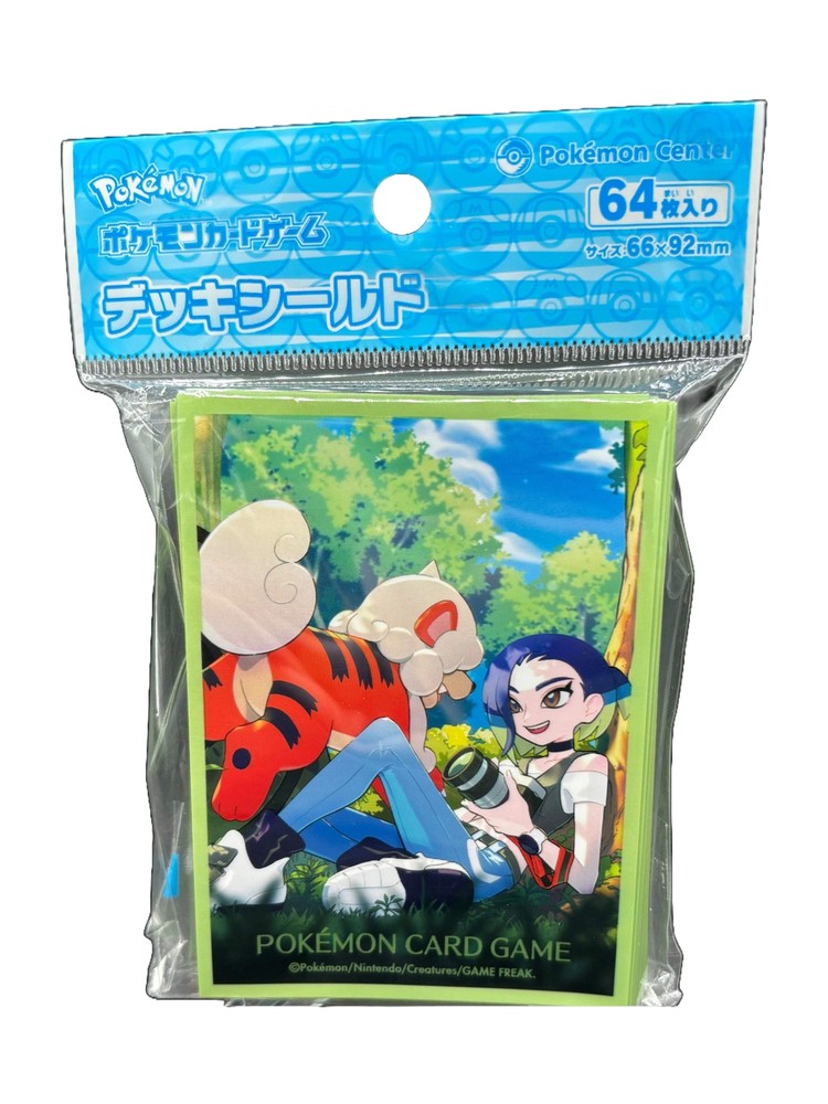 Pokémon Trainer Perrin & Growlithe Card Sleeves Pokémon Center Japan US SELLER