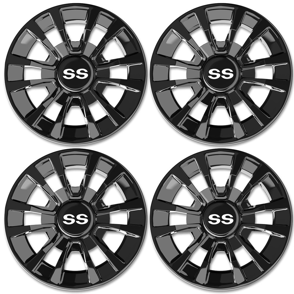 ENEKERP 8in Golf Cart Wheel Covers Set of 4 Fits Club Car EZGO Yamaha