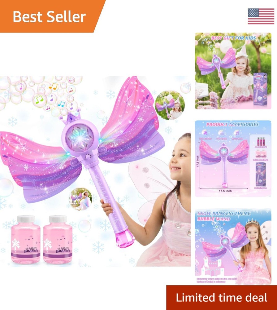 Imaginative Bubble Wand with Music & Lights, Ideal for 3-8  Olds' Parties