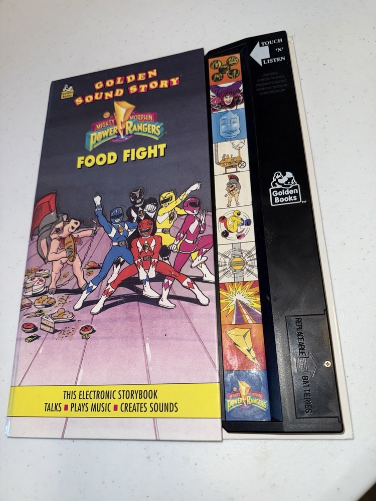 *GOLDEN SOUND STORY* Mighty Morphin Power Rangers ( FOOD FIGHT ) Electronic