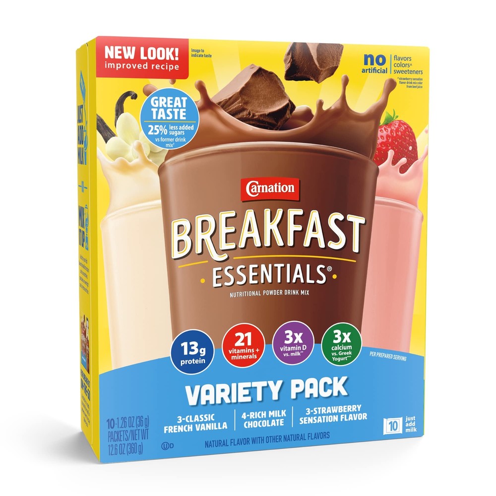 Carnation Breakfast Essentials Rich Milk Chocolate Nutritional Drink