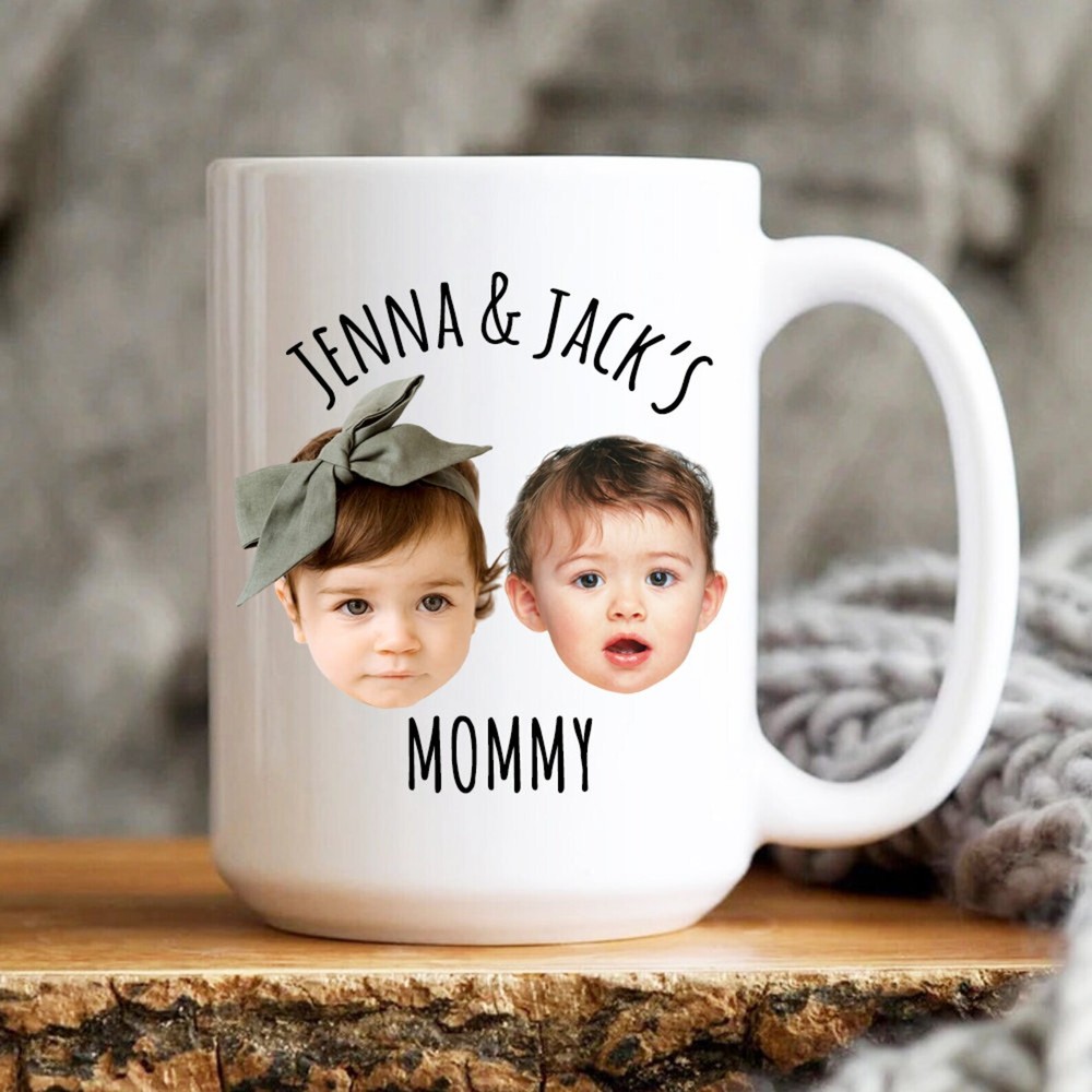 Custom Photo Mug for Mother's Day with Personalized Face Design  -image