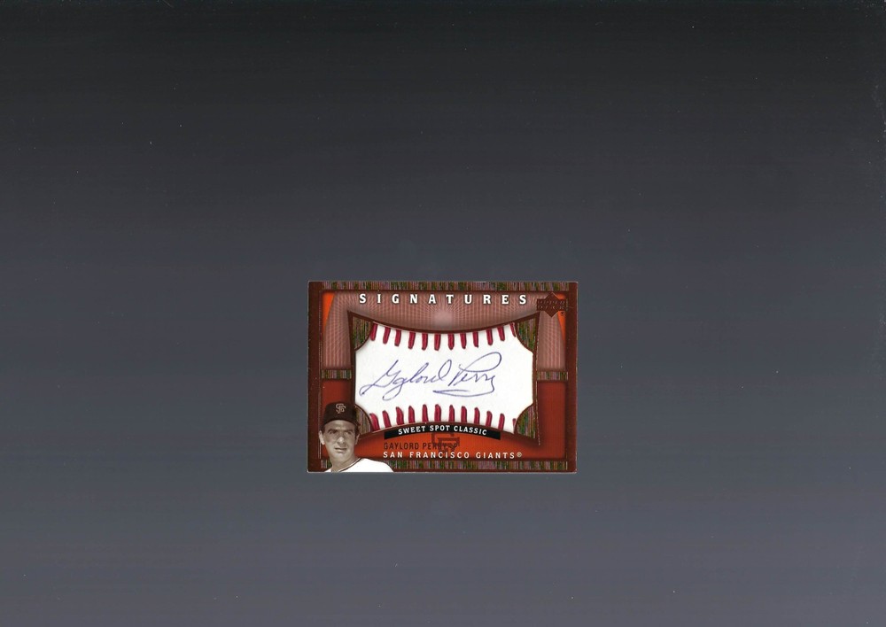 2005 Upper Deck Sweet Spot Classic - Sweet Spot Signatures Gaylord Perry #GP...
