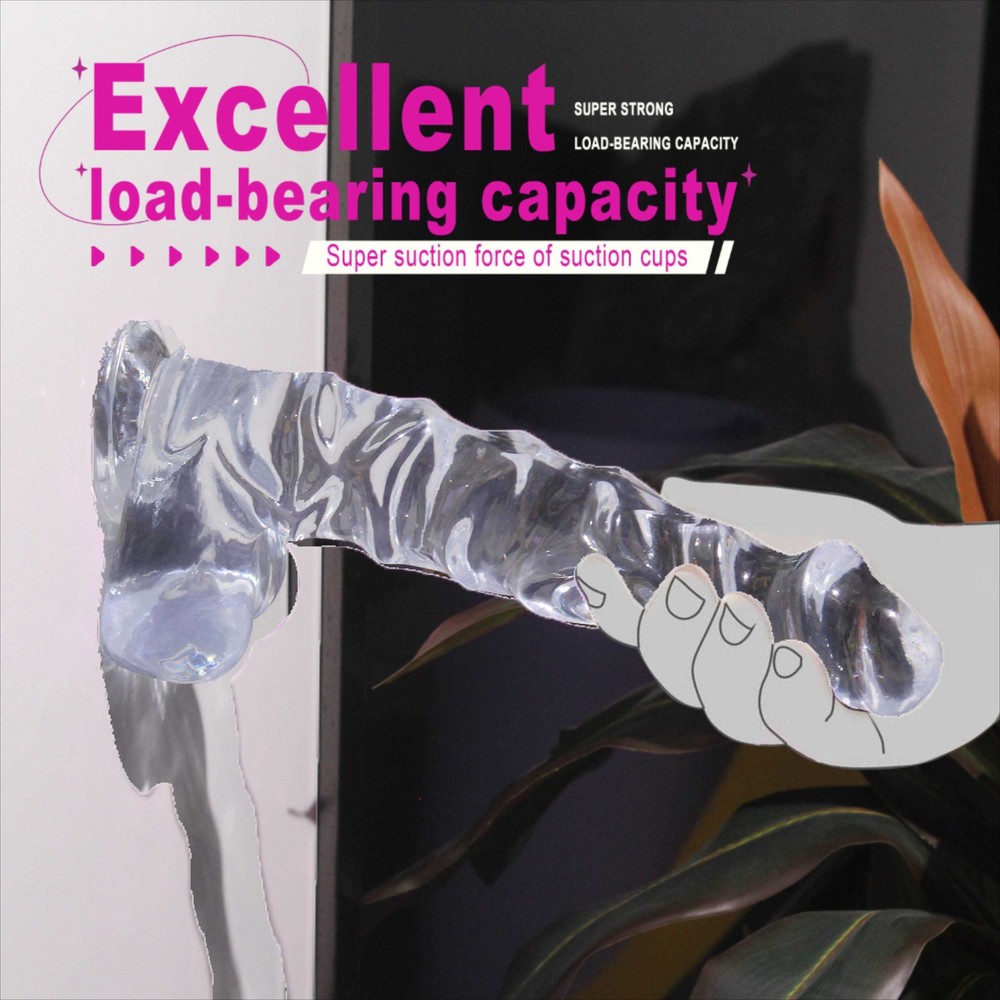 Soft Realistic Dildo Suction Cup Anal Vagina Sex Toy for Women Dong For Beginner