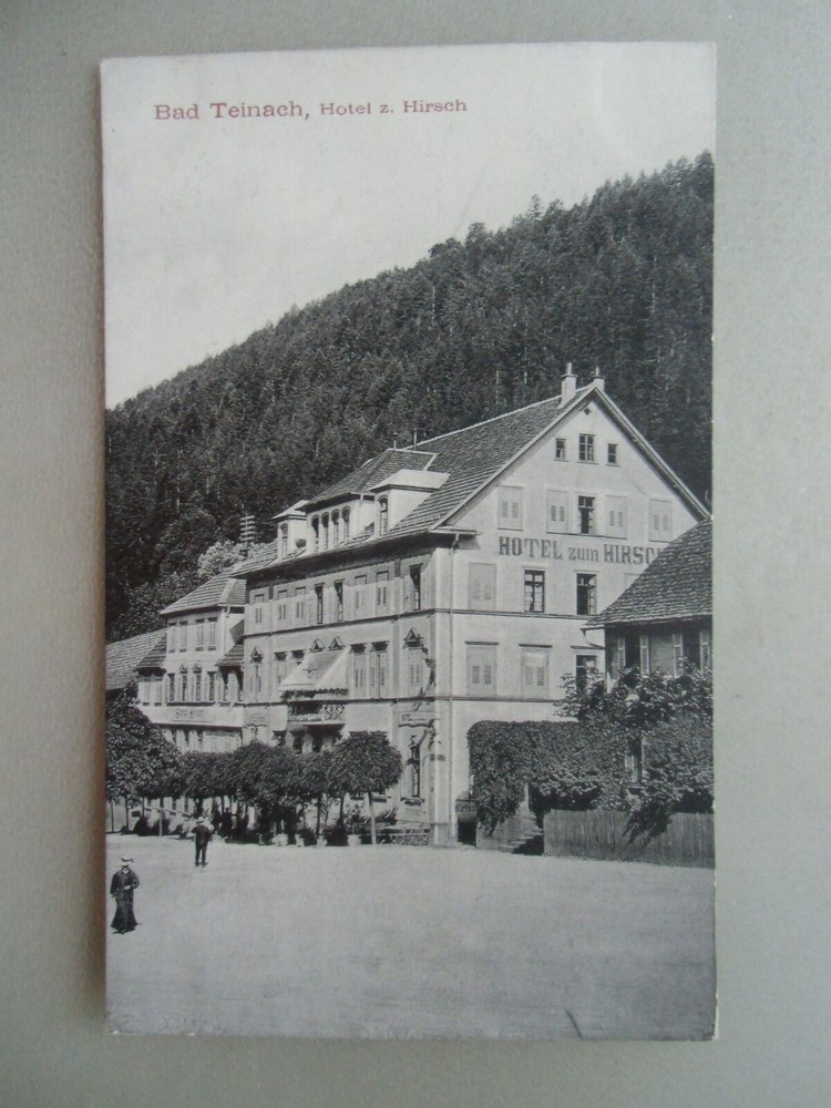 Postcard Bad Teinach Hotel z. Hirsch around 1910 Black Forest