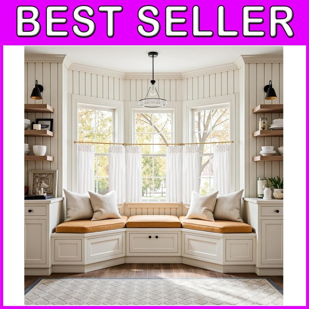 Beige Farmhouse Window Treatments 36 Inch Tier Curtains