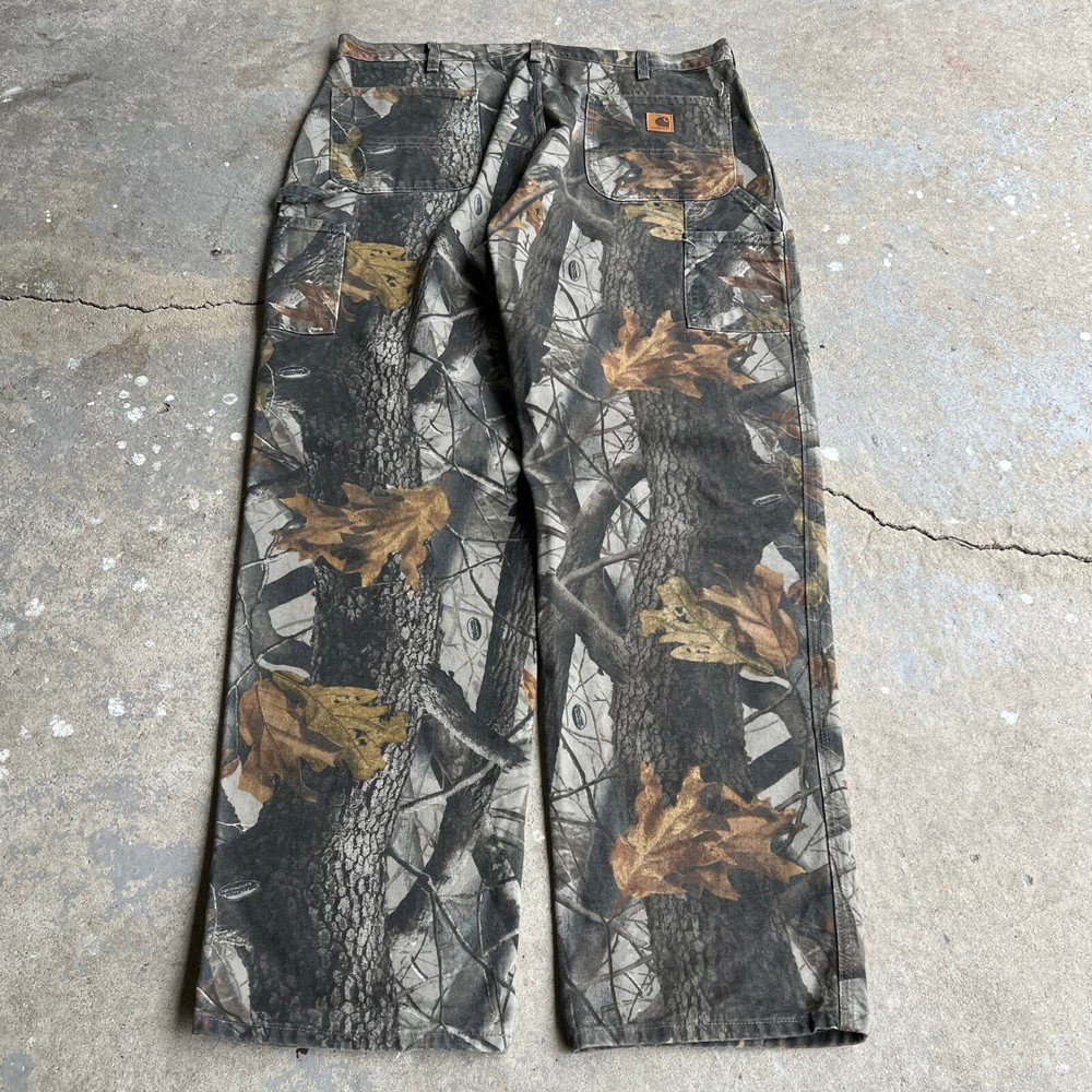 Vintage Y2K Realtree Camo Carhartt Carpenter Work Pants