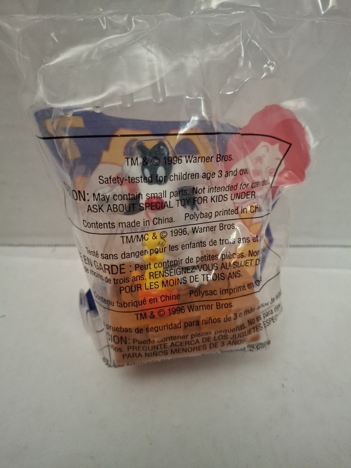 Vintage 1996 McDonald's Happy Meal Space Jam Toy Sylvester & Tweety #7 Sealed