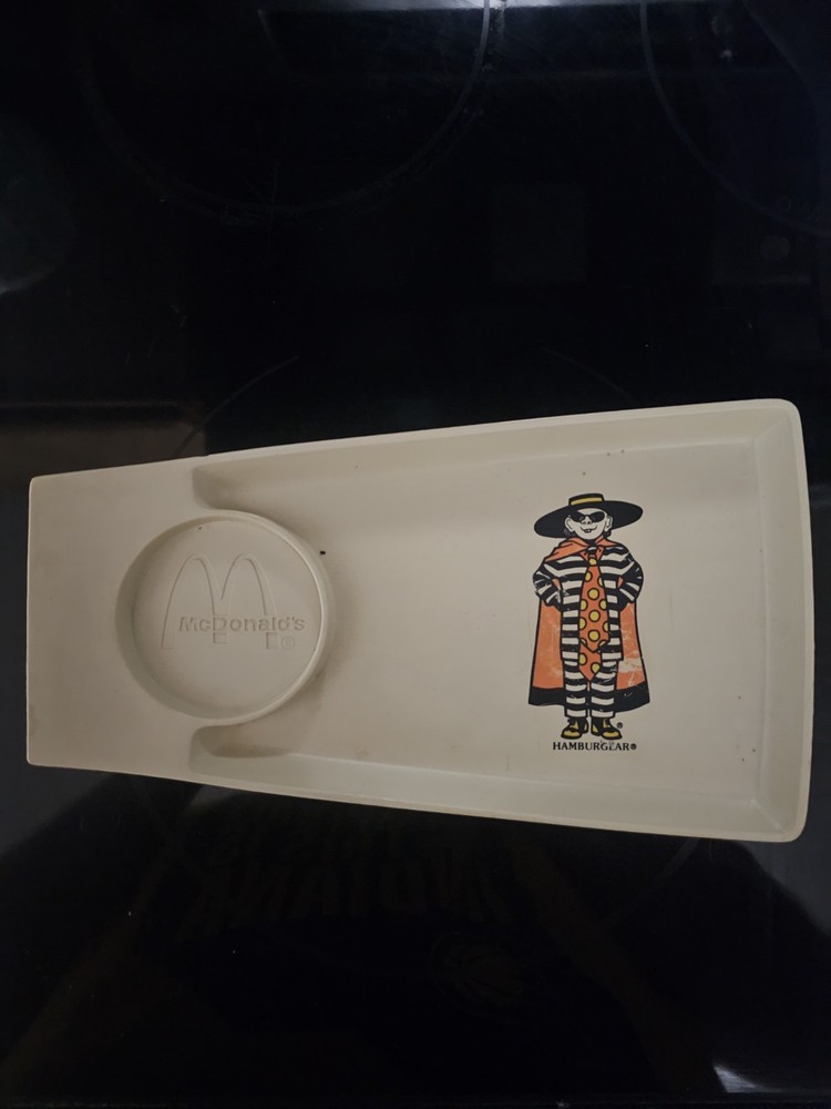 Vintage McDonald's Happy Meal Hamburglar Plastic Tray for Kids