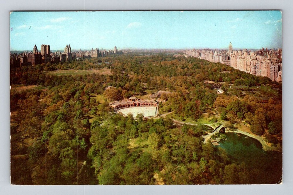 New York City NY-St Moritz On The Park, Aerial, Vintage c1974 Souvenir Postcard