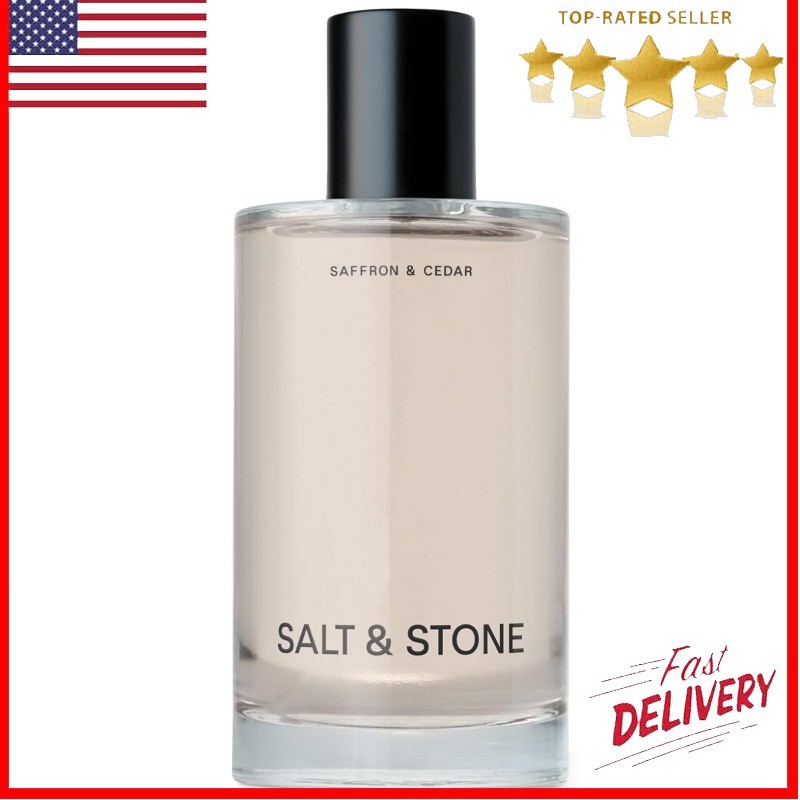 Salt & Stone Body Mist, Saffron & Cedar Scent, for Women and Men 3.4 fl oz