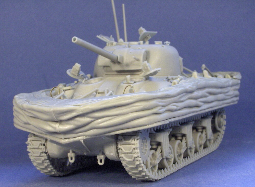 1/35 Resicast M4A1 Sherman DD 75mm Gun Tank Small Hatch with Lowered Screen