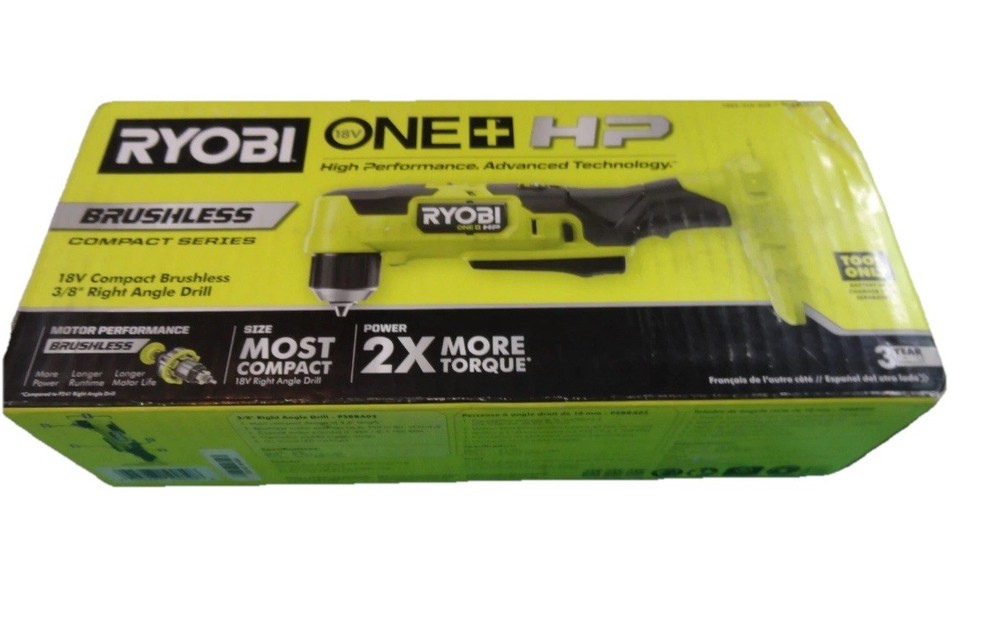 RYOBI One+ HP 18V Brushless Compact Right Angle Drill - Tool Only