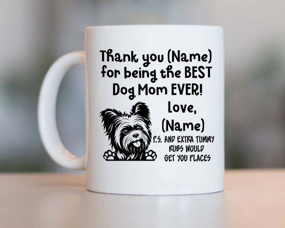 Custom Yorkshire Mom Mug Love My Yorkshire Dog Mug Yorkshire Mom Mug Yorkshire