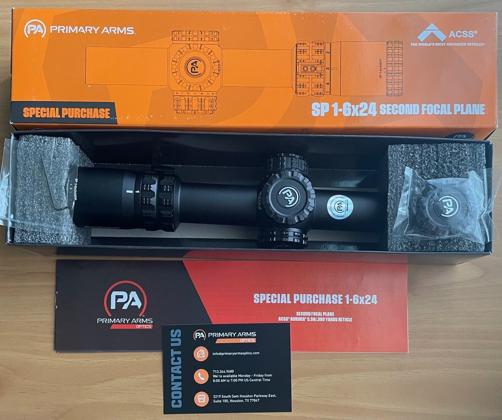 Primary Arms SPECIAL PURCHASE Aurora 1-6x24mm SFP Rifle Scope PHILIPPINES GLASS