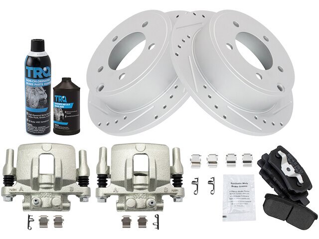 Rear TRQ Brake Pad Rotor and Caliper Set fits Chrysler Sebring 2007-2010 27TQHH