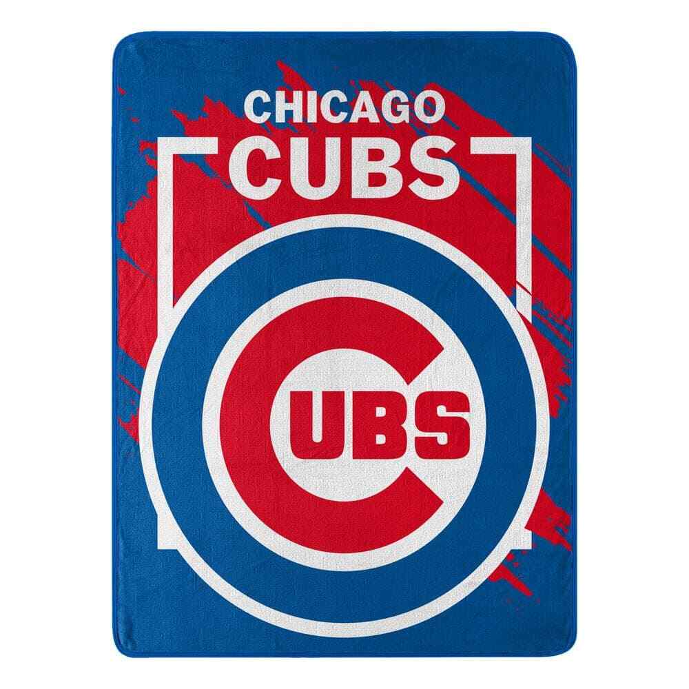 MLB Dimensional Cubs Micro Raschel Multi-Color Throw