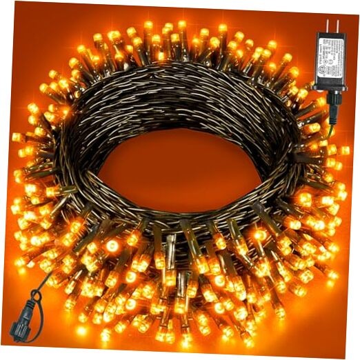 80FT 240LED Orange Halloween String Lights for Outdoor Decor