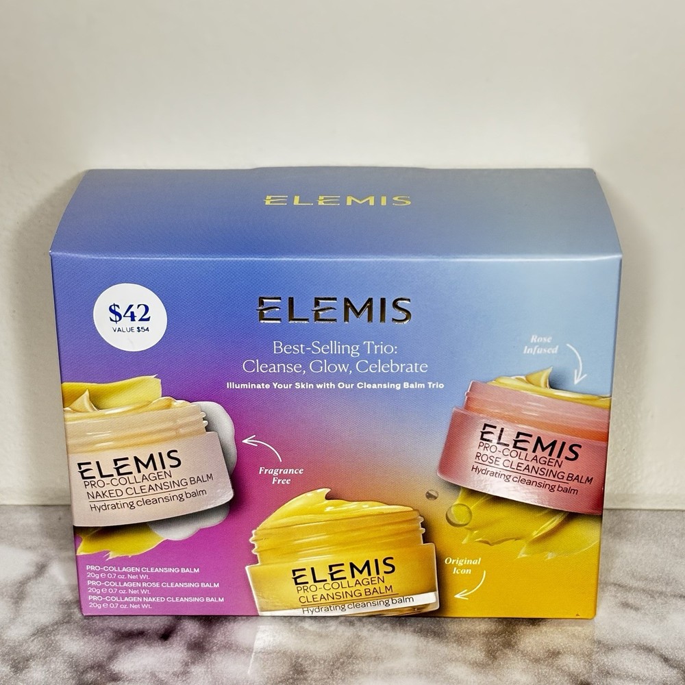 ELEMIS Cleanse Glow Celebrate Rose Naked Cleansing Balm NEW Never Used 6.5 OZ