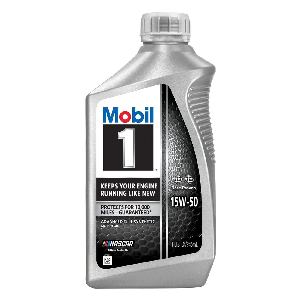 Mobil 1 Full Synthetic Motor Oil 15W50, 1 Quart, Case of 6 - Race Proven