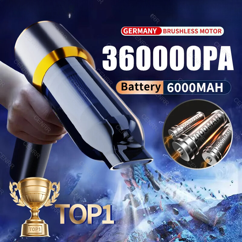 Powerful Wireless Mini Cordless Car Vacuum Cleaner for Portable Auto Cleaning