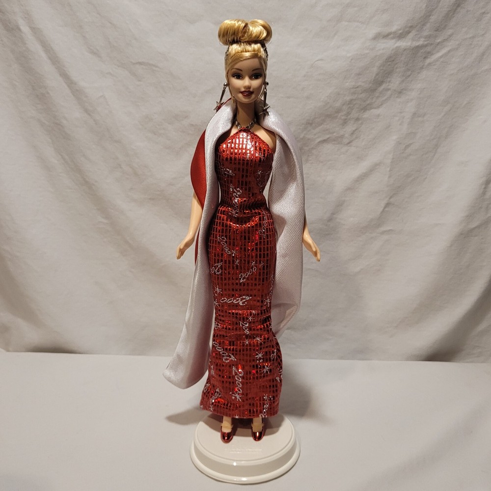 Barbie 2000 New Years Eve Collectible Doll with Original Box Stand & Mattel Certificate  -image