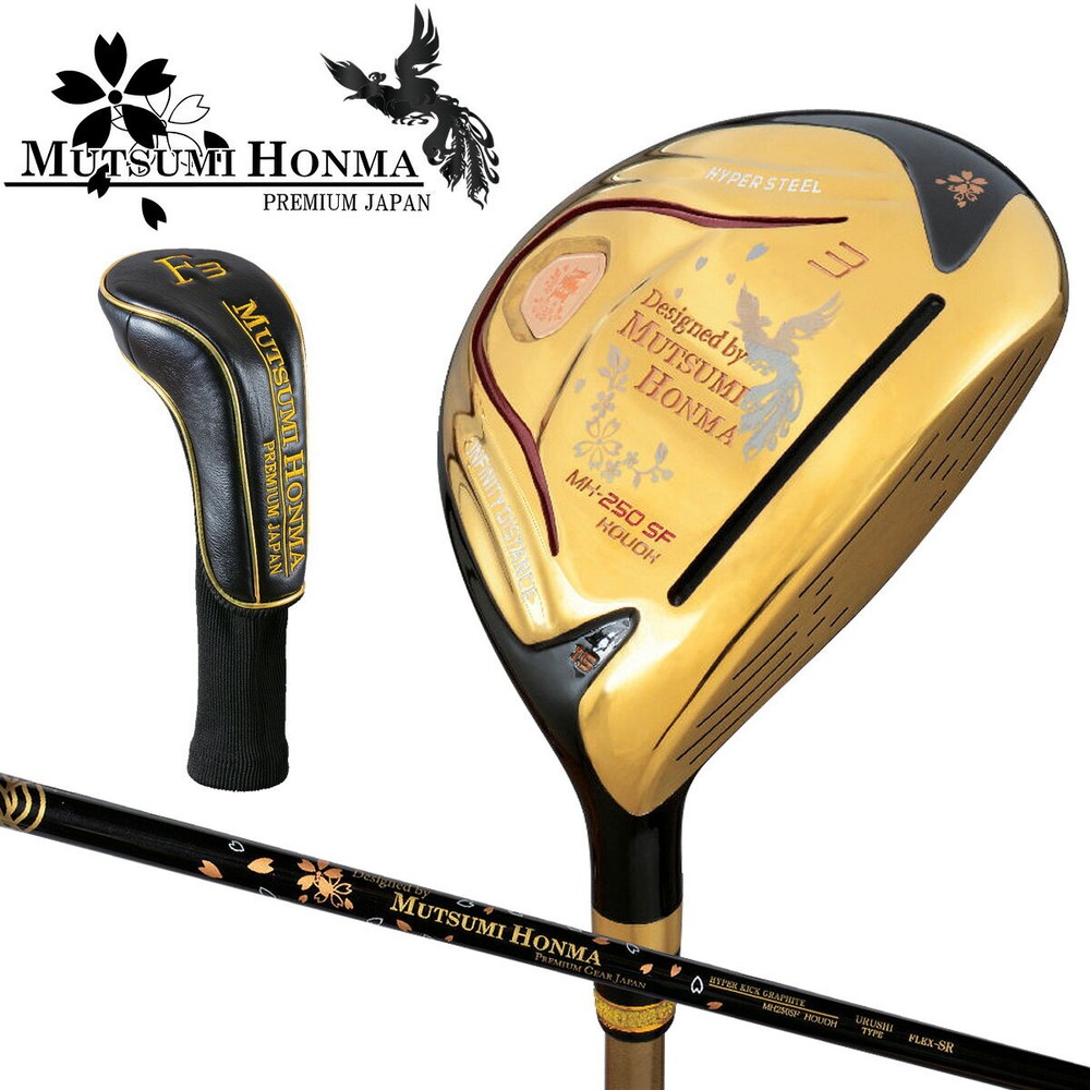 Mutsumi Honma Golf Fairway Wood 5W 18deg MH250SF graphite Flex Regular new