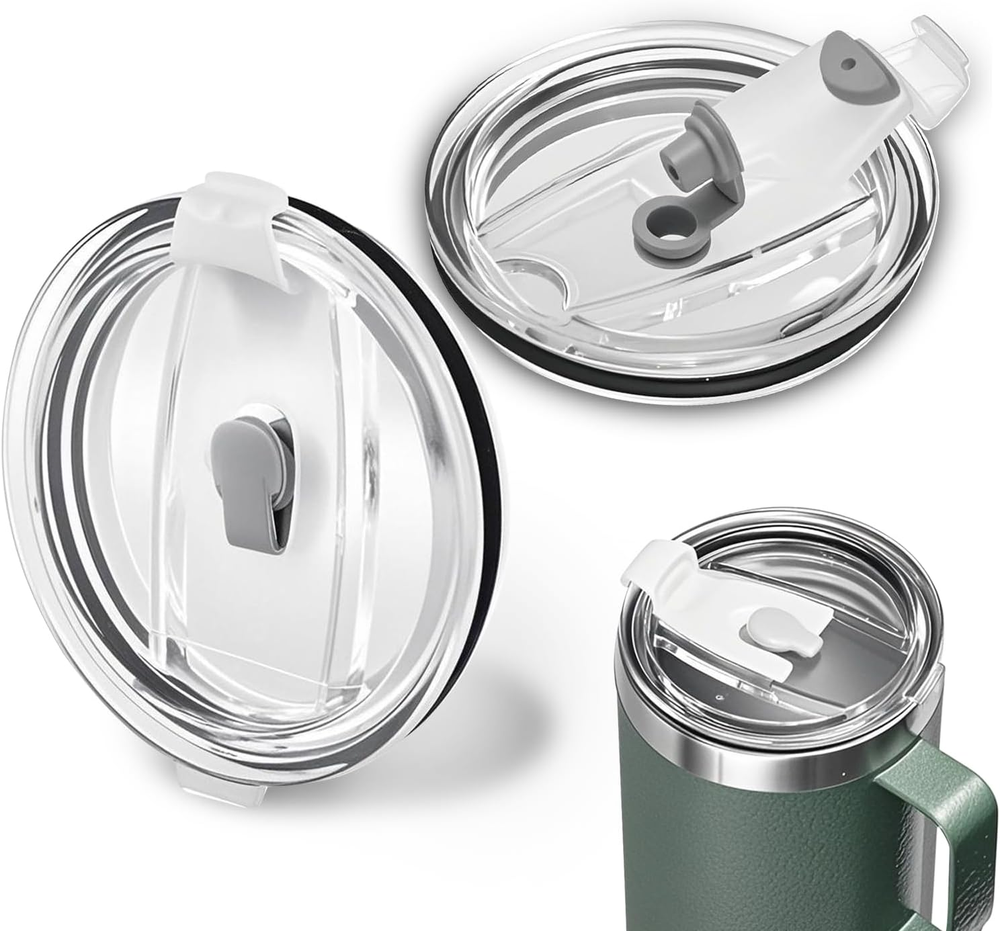 2 Pcs Stanley Camp Mug 24 Oz Replacement Lids Spill Proof