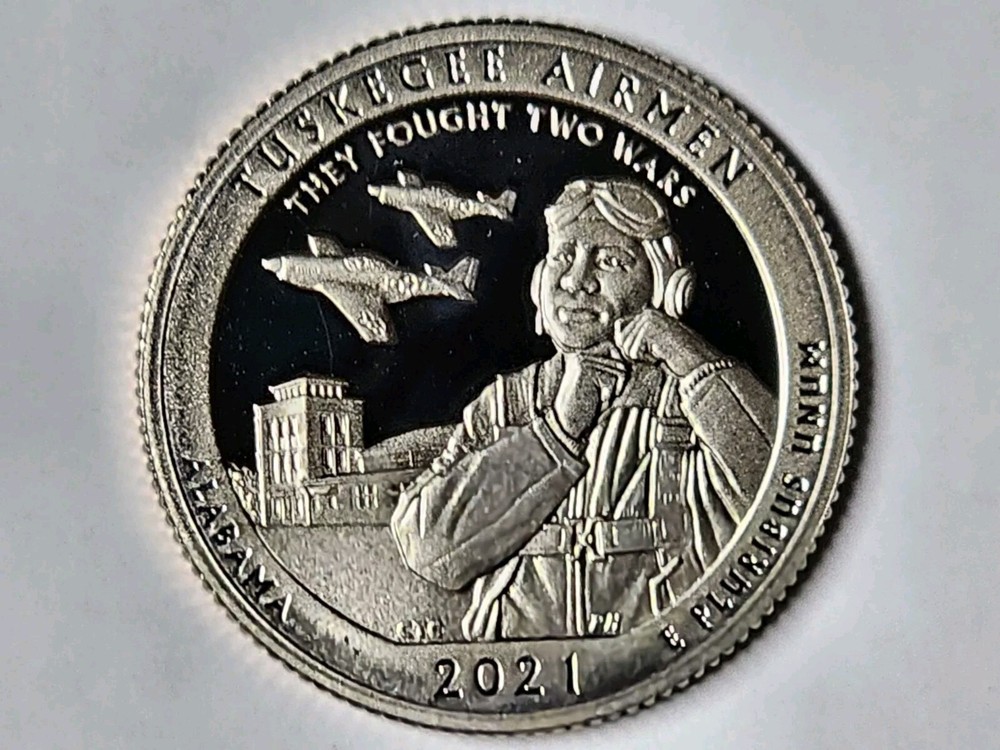 2021 S Parks Quarter ATB Tuskegee Airmen Historic Site Choice BU CN-Clad